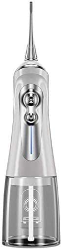 CAFFIA Water Flosser Professional Cordless Rechargeable Dental Oral Irrigator Ultra Water Jet for Teeth Braces Care with 6 Jet Tips 6 Modes IPX7 Waterproof 320ML Water Tank for Travel and Home Use (C