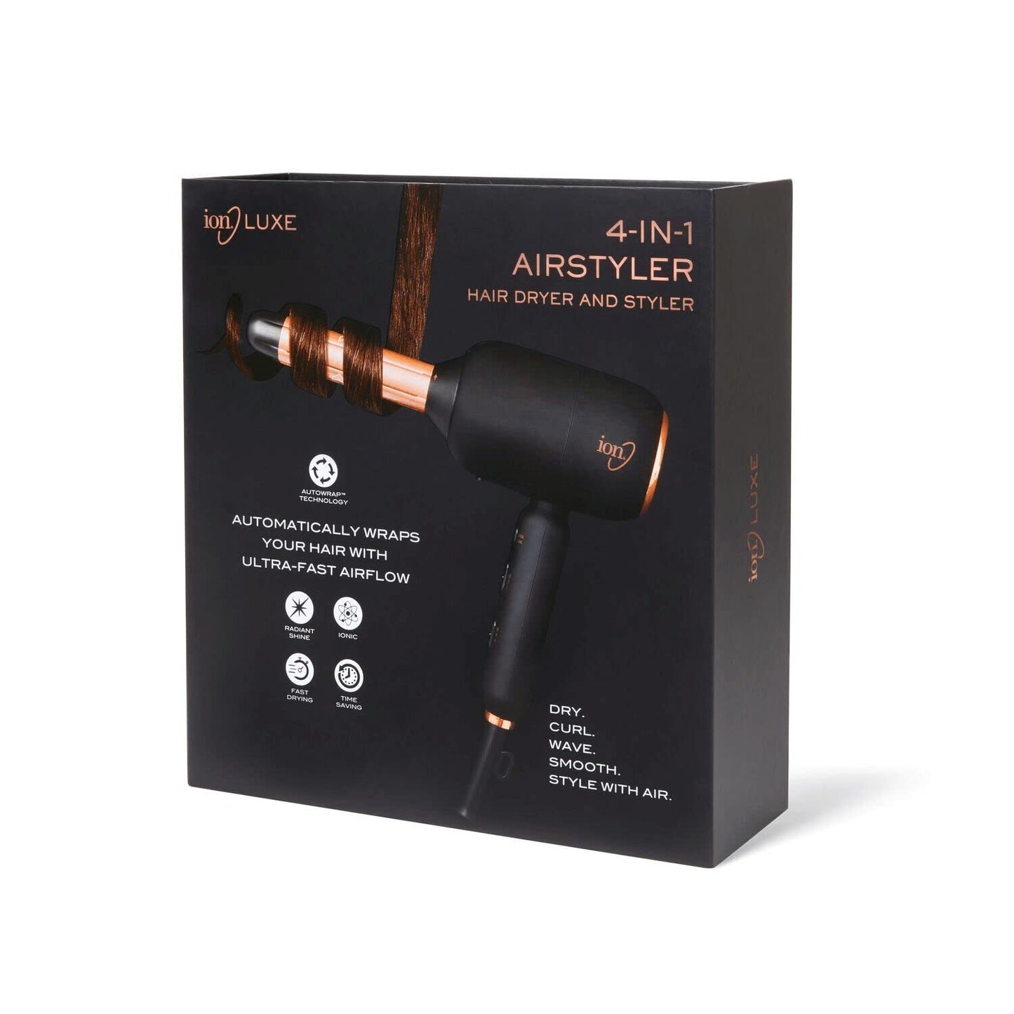 ion Luxe 4in1 Autowrap™ Airstyler Interchangeable Hair Dryer & Curler for All Hair Types
