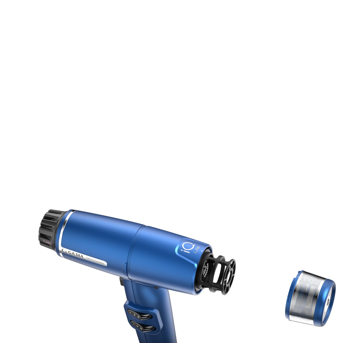 IQ LITE | IQ Perfetto | Hair Dryer by GaMa Italy | Ultra-Lightweight 10.5 oz | 110,000 RPM Brushless Motor | Turbo Venturi Technology | Oxy-Active Technology (Blue)