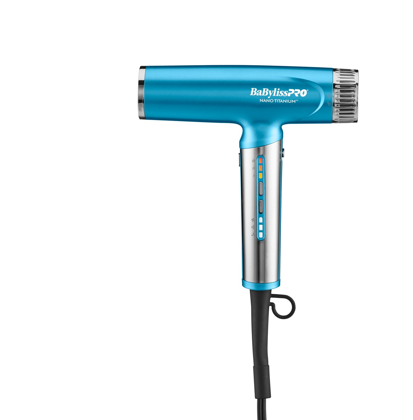 BabylissPRO® Nano Titanium™ Ionic, Lightweight, hi-Speed, Dual Voltage Hair Dryer with Diffuser (Blue)