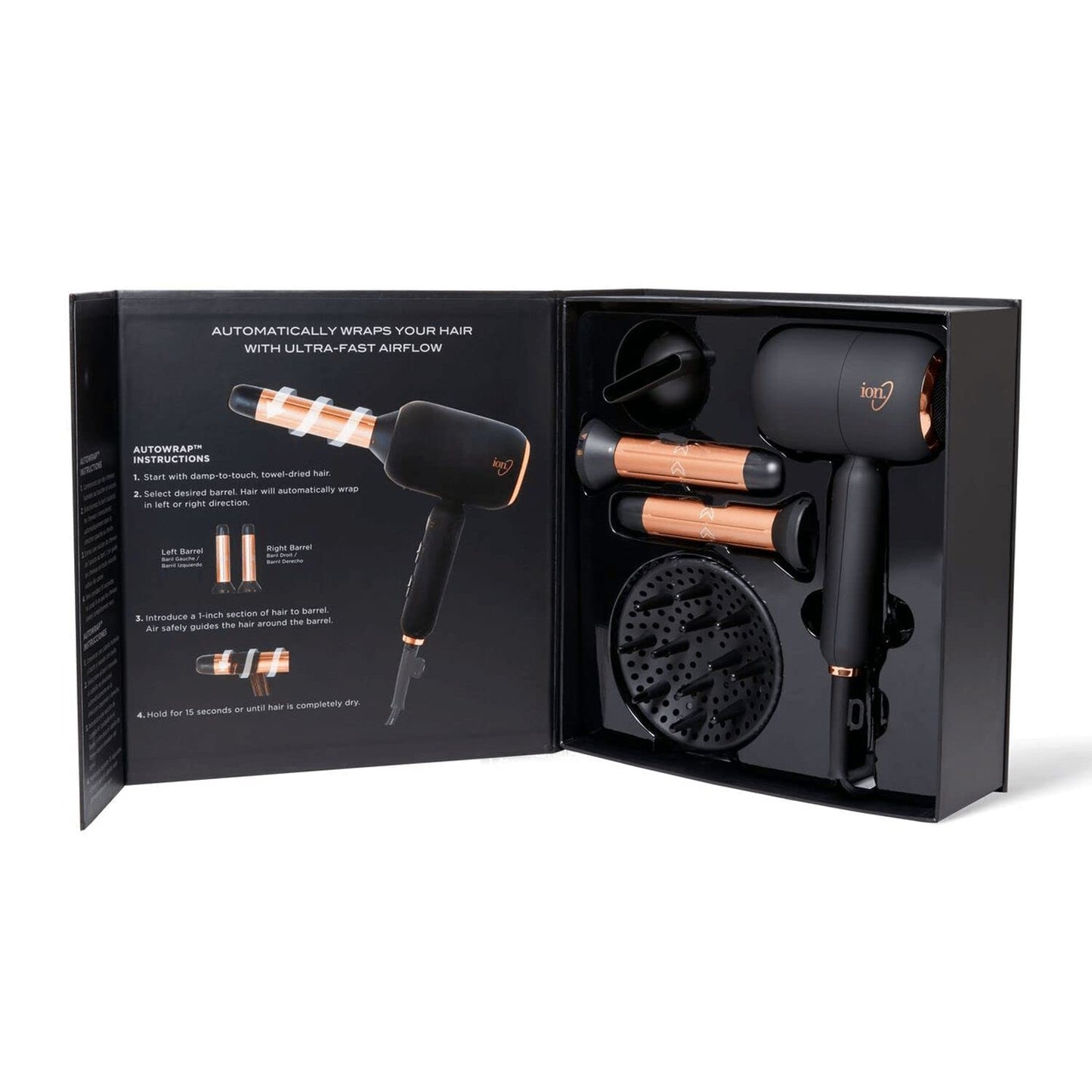 ion Luxe 4in1 Autowrap™ Airstyler Interchangeable Hair Dryer & Curler for All Hair Types