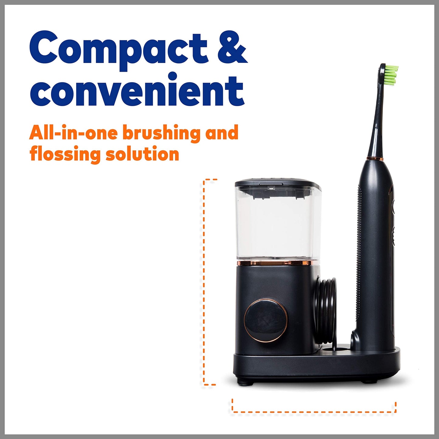 Waterpik Sonic-Fusion Professional Flossing Battery Powered Electric Toothbrush, Black, (Pack of 1)