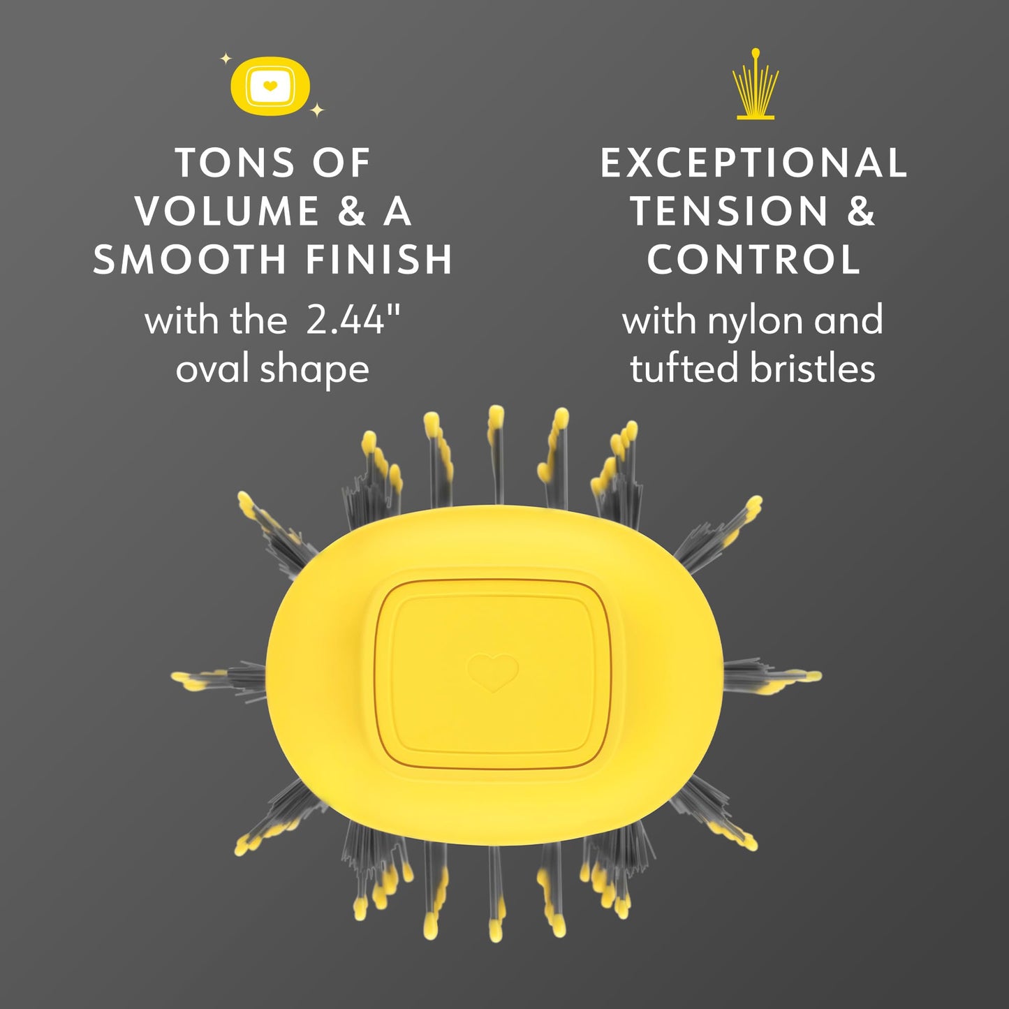 Drybar The Double Shot Oval Blow Dryer Brush | Brush and Blow Dryer in One, Lightweight Blowout Brush for Long Hair and Volume with 3 Temps for Customized Hair Styling