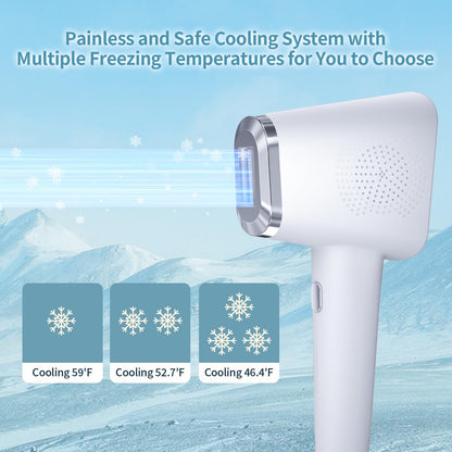 REEOOH Laser Hair Removal for Women & Men, At Home IPL Cooling Hair Removal Device, 3 in 1 Painless Facial Armpits Arms Legs Bikini Line Hair Removal, Ideal Gift for Girl Women Men