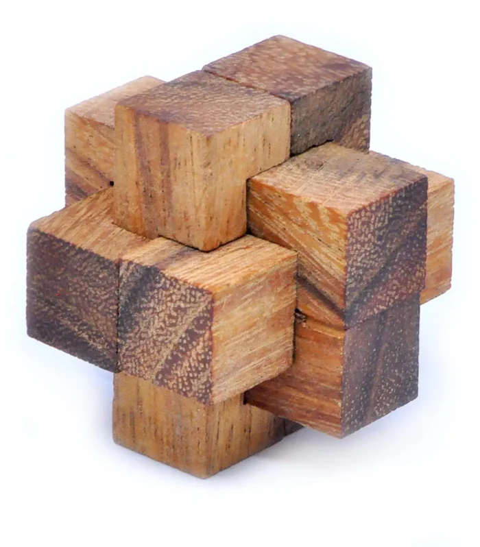 Classic Burr Lock Wooden Interlocking Puzzle